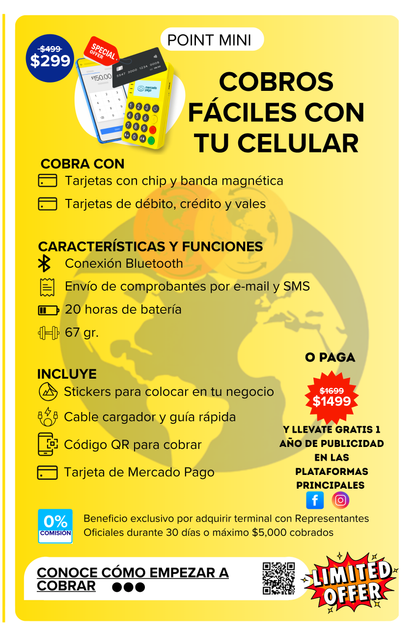 Terminal Point Mini + Publicidad gratis