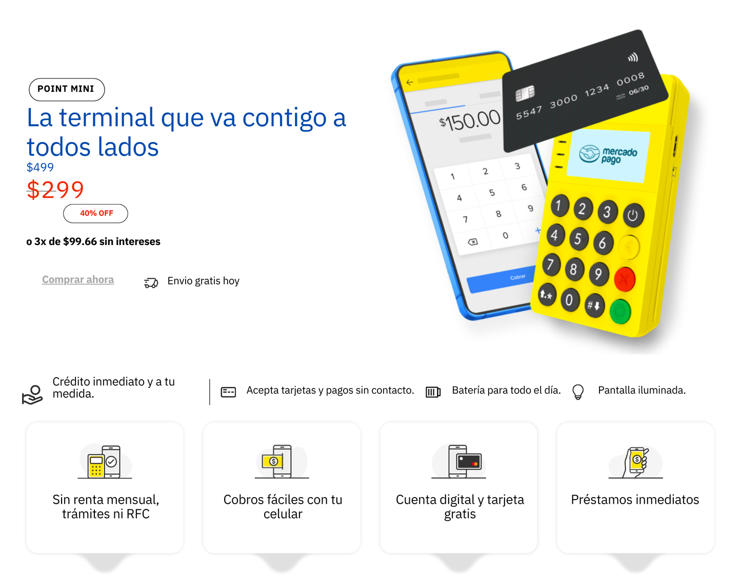 Terminal Point Mini + Publicidad gratis